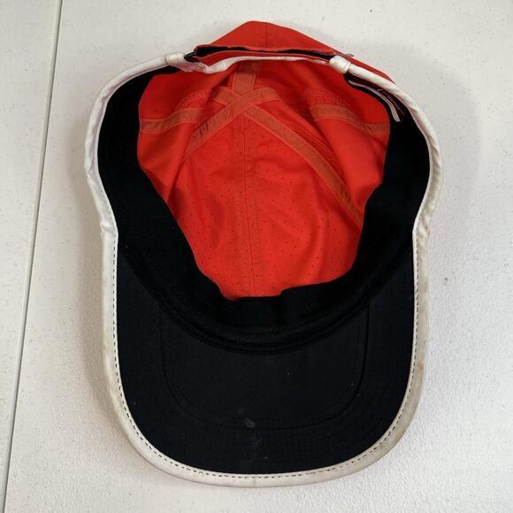 NIKE Adult FEATHERLIGHT DRI-FIT Tennis Golf Hat-Fiery Red Strapback Adjustable - Picture 10 of 12